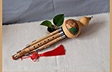 Professionnel Bau Reed Instrument à vent ethnique BA Wu Chinois Bambou Flûte Clé amovible Tuyau F/G