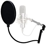 Pronomic PK-2 filtre professionel anti-pop pour le microphone 100mm attenuation plosives et souffle
