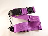 Purple Clip Lock Quick Release Acoustic Electric Guitar Strap Nylon Faux Leather