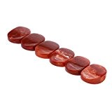 Pygex (TM) Oval Acrylique Pearliod Boutons Durable Guitar Tuner Machines Boutons Piššces Guitare Guitare Tuning Pegs Dark Red (Les 6pcs)