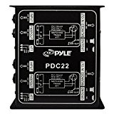Pyle-pro double boîte de direct (di) pyle pour symétrique ou asymétrique (1/4'' ou 6,35 mm / xlr)