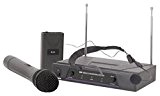 QTX 171.810 Set de micro sans fil VHF - Microphone casque et micro main (portée 50 mètres, Jack XLR) - ...