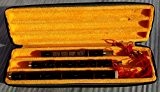 Qualité sculpté Flûte Xiao en bambou Instrument de musique chinois violet en G Clé, doigt 8 trous, 3 sections
