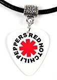 Red Hot Chili Peppers White Collier de plectre de guitare médiators