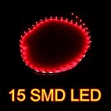 RED LED CAR STRIP UNDER LIGHT NEON FOOTWELL FLEXIBLE
