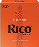 Rico Anches pour clarinette Sib Rico, force 3.0, pack de dix