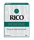 Rico Anches Rico Reserve pour saxophone ténor, force 3.5, pack de 5