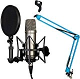 Rode Nt1-A Ensemble Microphone à condensateur keepdrum Bras articulé Trépied nb35 bleu