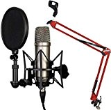 Rode Nt1-A Ensemble Microphone à condensateur keepdrum nb35 RD rouge bras articulé Trépied