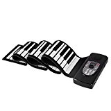 Rolled 88-Key Clavier portable professionnelle faltende rembourré professionnelle Hammond Orgue