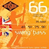 Rotosound Swing Bass Jeu de cordes pour basse Acier inoxydable Filet rond Diapason moyen Tirant standard (40 50 75 90)