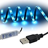 Rxment Ruban à LED 100CM 5V USB Lumineux TV Rétroéclairage Kit pour HDTV, PC de bureau, etc