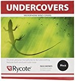 Rycote 065101 Undercovers Fixations Micro pastilles Autocollantes et en tissu noir (pack de 30+30)Noir