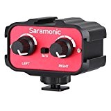 Saramonic SR-AX100 Adaptateur audio universel Stéréo Dual Mono pour DSLR Appareils photo et caméscopes