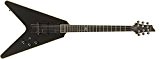 SCHECTER Black Jack ATX V-1 E-Guitar Aged Black Satin