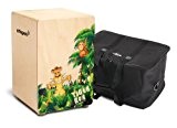 Schlagwerk cP 400 tiger box cajon avec housse pour enfant en bois de bouleau trommelkiste snareffekt, sacoche housse de transport ...