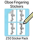 Set de stickers doigté Hautbois (Lot de 250) Super Pratique pour les étudiants et les enseignants.