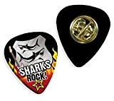 Sharks Rock Guitare Médiator Pick Insigne Badge (R1)