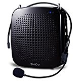 SHIDU SD-S511 Amplificateur de voix (15W) with 1800mAh pile au lithiumand Wired Microphone pr les guides, les enseignants, conférenciers, animateurs ...