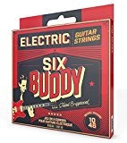 SIX BUDDY HQ-1046E Jeu de 6 cordes pour guitare électrique 10-46