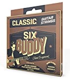 SIX BUDDY HQ-TNC Jeu de 6 cordes pour guitare Classique Tension Normale