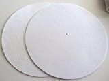 Slipmat en feutre, blanc, neutre, épaisseur 2 mm (16 oz), 2 pièces