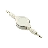 SODIAL(TM) C?ble audio 3.5mm ršŠtractable et auxiliaire pour Apple iPod MP3