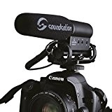 Soundsation CamAudio Pro Microphone professionnel pour Appareil photo reflex numérique avec fonction vidéo Noir
