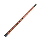 Sourcingmap Dizi/flûte chinoise en bambou Alto Sol Noir/marron clair 43cm