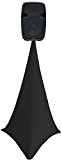Spandex noir clair gaze Haut-parleur Trépied/Support pour 1 ou 2 Côtés recouverts, Tissu, noir, 2 sides covered