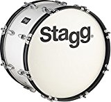 Stagg 22082 Tilleul Tambour de fanfare 45,7 x 25,4 cm (Blanc 18 x 10 "), Taille : L, 7 couches, poids : 5 kg)