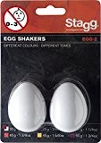 Stagg EGG-2 WH Œufs Shakers - 2 pièces - Blanc