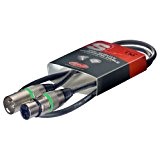 Stagg SMC1 GR Câble pour Microphone XLR-XLR - Vert - 1m