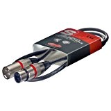 Stagg SMC1 RD Câble pour Microphone XLR-XLR - Rouge - 1m