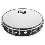 Stagg TAB-112P/BK Tambourin 12" avec cymbalettes Noir
