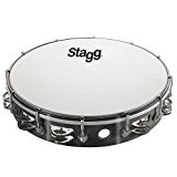 Stagg TAB-212P/BK Tambourin 12" avec cymbalettes Noir