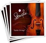 Stravilio Jeu de cordes pour violon complet de grande qualité Taille 1/2 et 1/4 Sol/ré/la/mi 1/2-Size