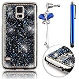 Sunroyal® Bling Bling Coque Originale Samsung Galaxy S5 S V I9600 Luxe Diamant Strass Case Cover Brilliant Scintillantes Etui Housse ...