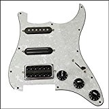 Surf Loaded Kit plaque de protection pickguard SSH Humbucker Alnico Double Rail de rechange pour guitare électrique Fender Strat ST