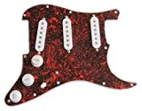 Surf rouge Tortue Kit Pickguard SSS Micro pour Guitare Stratocaster