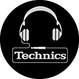 Technics 60642 Feutrine pour platine vinyle DJ Headphone Logo