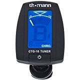 Thomann CTG-10 - Accordeur chromatique à pince pour guitare acoustique, électrique, basse