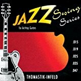 Thomastik-Infeld JS110 Jazz Swing Kit de cordes Flatwound pour guitare Calibre 10