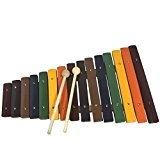 Tiger XYL21-CL Xylophone en bois avec 15 Notes Multicolore