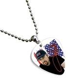 Toby Keith Premium Celluloid Guitar Pick Necklace ( Flag Design )