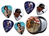 Toby Keith (WK) 6 X Live Performance Guitare Mediators Picks in Tin