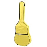Toile Imperméable Rembourrage Durable Housse pour guitare acoustique Coque 104,1 cm Housse pour guitare folk lemon yellow