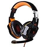 ToxTech EACH G2000 Gaming Casque, 3.5mm stéréo Professional Gaming Headset Led Light Over-Ear Refroidir style antibruit Basse Ecouteur avec micro