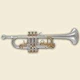 TTR-21S Trompette en Do (argenté) Trumpet Trompètte Trompete Trompeta C