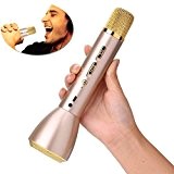 Twotwowin Microphone Sans Fil K098 Magic Sing Lecteur Avec Haut-Parleur, Portable Bluetooth Karaoke Speaker Singing Practice Record Compatible Avec Apple ...